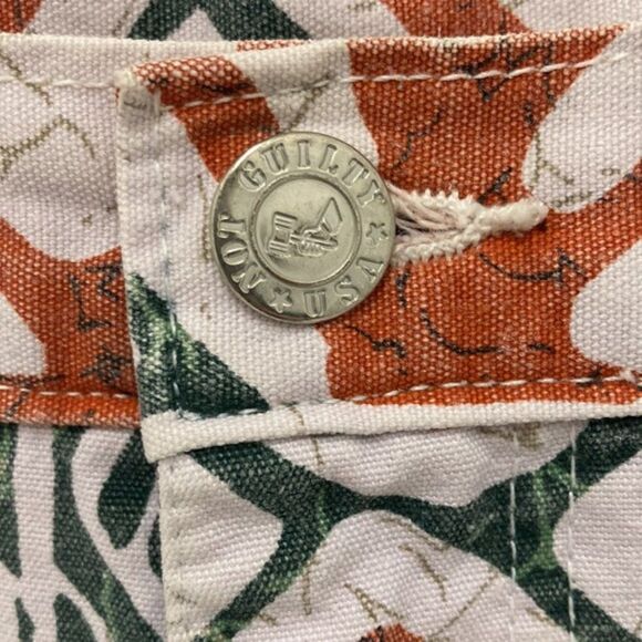 Not Guilty Retro Funky Maximalist Tribal 100% Cotton Shorts 6/8‎ - Picture 2 of 6